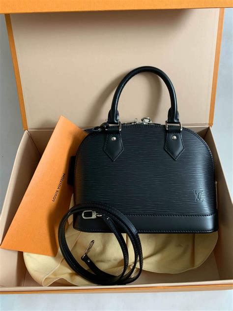 louis vuitton alma pm epi leather black|Louis Vuitton bb alma price.